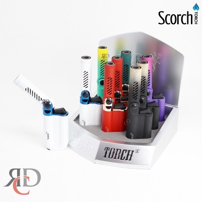 SCORCH TORCH U-TORCH ADJUSTABLE ANGLE 90 & 45DEGREE WITH TWO-TONE FINISH MATTE 9CT/ DISPLAY - STDS79